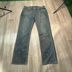 Levi Strauss Mens Jeans‎ Dark Wash Straight Leg Casual Denim Pants 514